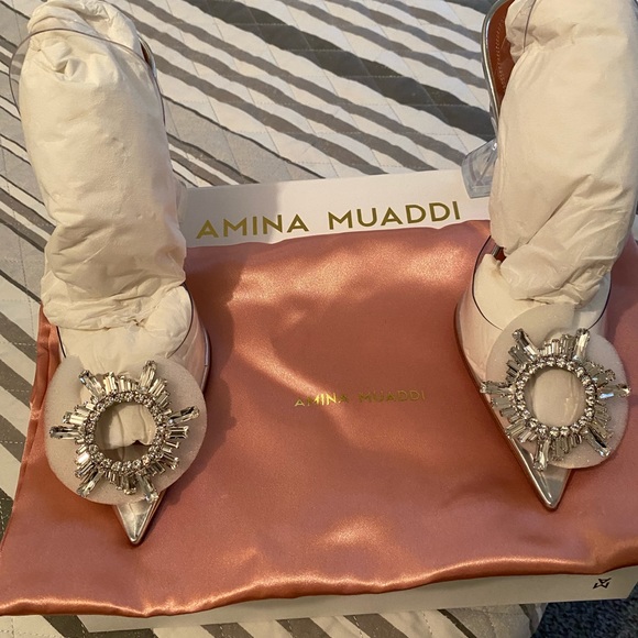 Amina Muaddi Begum Glass PVC - Picture 4 of 5